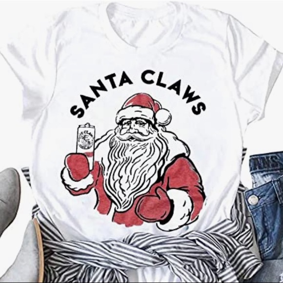 Santa Claws T-Shirt - Picture 1 of 2